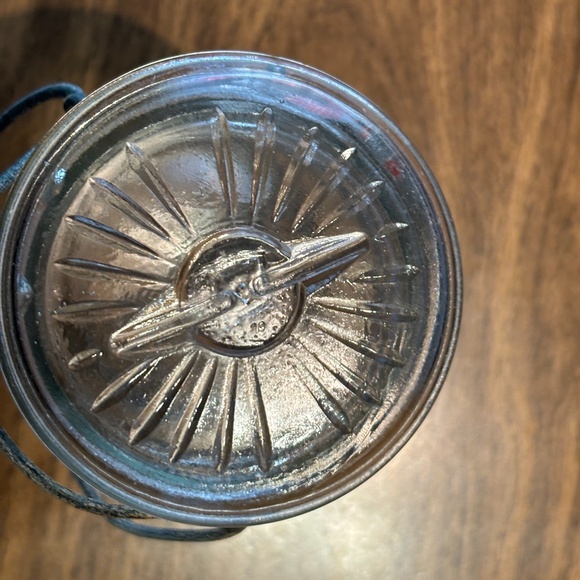 Single Quart Mason Jars with Aged Wire Sealer Tops Vintage Variety - 1930s/40s - Picture 3 of 3